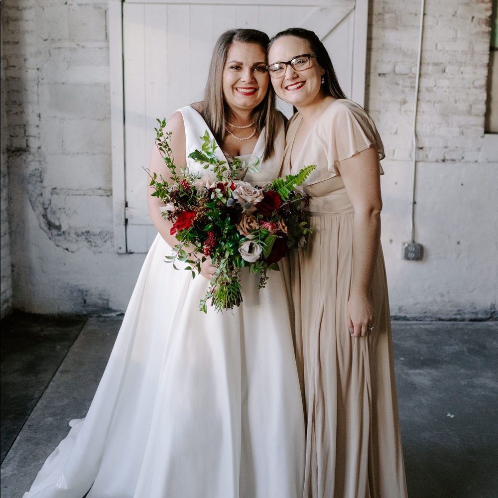 size 6 tan Bridesmaid dress